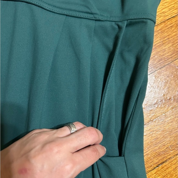 Eddie Bauer Aster 7 Day Crossover Waist Dress Moisture Green Size Small Petite - Picture 7 of 10